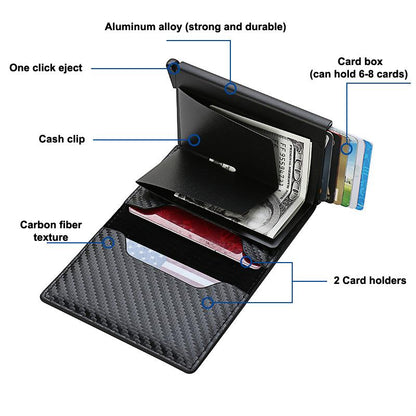 RFID Blocking Wallet With Money Clip