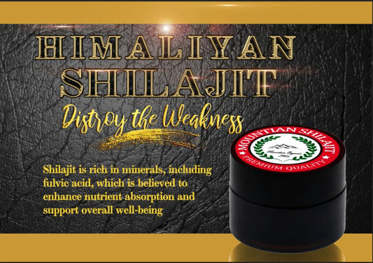 Organic Himalayan Shilajit Resin 25mg with Pure Fulvic Acid