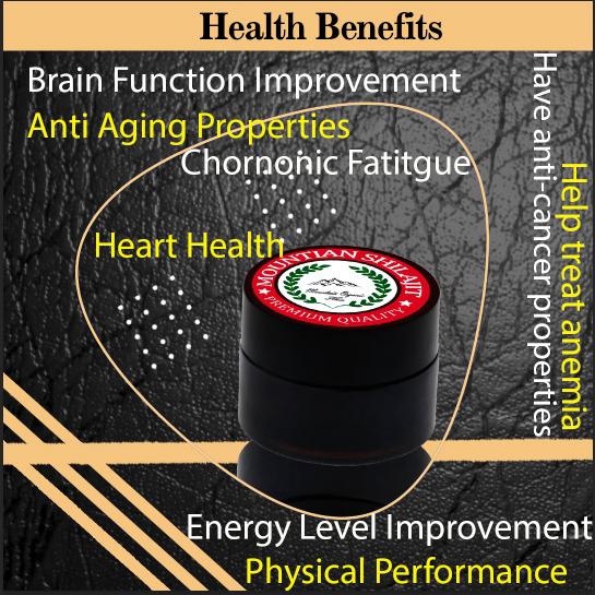 Organic Himalayan Shilajit Resin 25mg with Pure Fulvic Acid