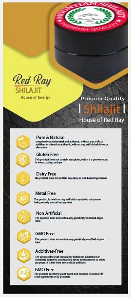 Organic Himalayan Shilajit Resin 25mg with Pure Fulvic Acid