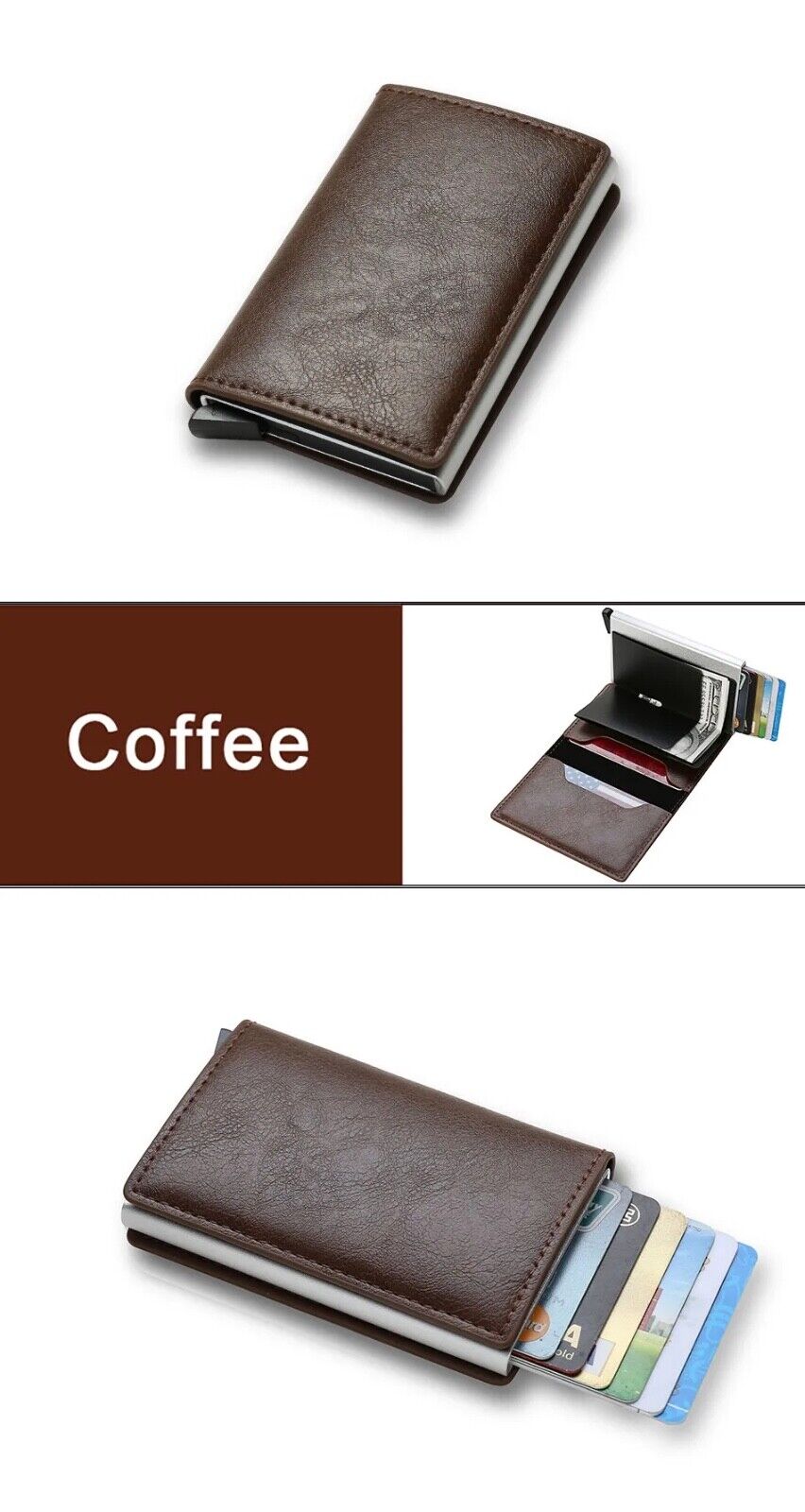 RFID Blocking Wallet With Money Clip